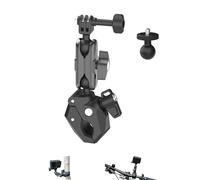 Lokyoyo Super Clamp Support de caméra pour G0Pr0, DJI OSMO NANO/Action 5 Pro, Insta 360 Go Ultra/Ace Pro 2/X5/X4, support de serrage en métal avec rotule à 360° pour guidon de moto/vélo
