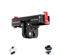 Lokyoyo Support magnétique en métal à dégagement rapide pour Insta.360 GO Ultra, filetage 6,35 mm et double verrouillage à griffe magnétique, adaptateur de base magnétique pour trépied pour vlogging