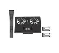 Lokyoyo Support mural pour PS5/PS5 Slim/PS5 Pro, kit avec ventilateur de refroidissement et station de charge, support flottant pour PS5/PS5 Slim/Disc et console numérique/PS5 Pro, avec interrupteur