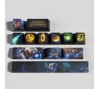 LOL 12 Capuchons de Touches Profil OEM Ergonomique, Matériau PBT OEM Profile Dye Sublimation Disposition, Compatible avec la Plupart des Claviers Mécaniques Gamer (Ezreal)
