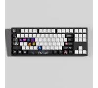 LOL 30 Capuchons de Touches Profil OEM Ergonomique, Matériau PBT OEM Profile Dye Sublimation Disposition, Compatible avec la Plupart des Claviers Mécaniques (Evelynn)