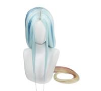 LOL Dawnbringer nuit peau Soraka longue droite couleur mixte 2 Versions Cosplay perruques Halloween cheveux synthétiques ange de l'aube