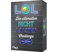LOL - Die ultimative Nicht-lachen-Challenge - Edition für Männer: Mit den besten Witzen, Flachwitzen, Scherzfragen für Erwachsene. Partyspiel mit Trinkspielvariante