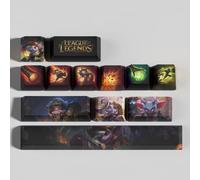 LOL Kit de 12 Capuchons de Touches pour Clavier Mécanique Gamer, PBT OEM Profile Dye Sublimation Disposition, pour Joueurs PC (Tristana)
