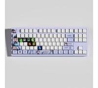 LOL Kit de 30 Capuchons de Touches pour Clavier Mécanique Gamer, PBT OEM Profile Dye Sublimation Disposition, pour Joueurs PC (Akali)