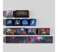 LOL Lot de 12 capuchons de clavier mécaniques avec pavé numérique gravé au laser gravé au laser avec chaque portrait passif et compétence compatible avec n'importe quel clavier mécanique (Viktor)