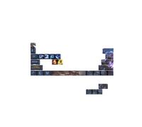 LOL Lot de 29 capuchons de clavier personnalisés pour jeu PC gravés au laser avec chaque portrait passif et compétence compatible avec n'importe quel clavier mécanique (Yasuo)