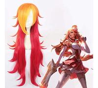 LOL Star Guardian Miss Fortune perruques Cosplay Costume 80 cm Long Gradient résistant à la chaleur Fiber cheveux perruque 119D