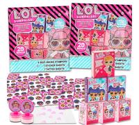 LOL Surprise Kit d'échange - Lot de 40 boîtes cadeaux LOL Surprise avec autocollants, tatouages, tampons pour la rentrée scolaire