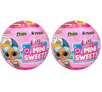 LOL Surprise Loves Mini Sweets Dolls - Random Assortment - UNbox 8 Surprises Including Accessories & Candy Theme Doll in Paper Ball Packaging - Suitable for Kids & Collectors Ages 4+ (Lot de 2)