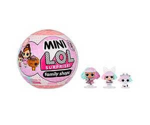 LOL Surprise Mini Family - Assortiment ALÉATOIRE - Jeu de Boules Comprenant 3 poupées Mini Tween à Collectionner et des Surprises - Idéal pour Les Enfants de 4 Ans et Plus