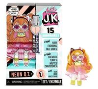 LOL Surprise Mini Poupées Mannequin JK - Neon Q.T. - 15 Surprises, Vêtements et Accessoires