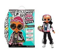 LOL Surprise OMG Guys Poupée mannequin COOL LEV. Avec 20 surprises à thème, des vêtements & accessoires de mode. Poupée à collectionner pour garçons & filles de 4 ans & +