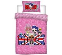 LOL Surprise Rock - Parure de Lit Enfant - Housse de Couette Coton Multicolors G