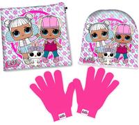 LOL Surprise Set d'hiver - bonnet, écharpe et gants pour filles