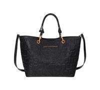 Lola Casademunt - Sac cabas effet cuir avec monogramme en relief - Femme - Sacs - Noir - Taille: ONE Size