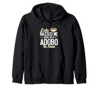 Lola m'a élevé droit avec Adobo dans la main Funny Adobo Lovers Sweat à Capuche