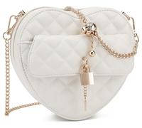 lola mae Sac à bandoulière en forme de cœur pour femme avec fermeture éclair autour du sac à bandoulière, Small