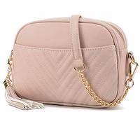 lola mae Sac à bandoulière matelassé, sac à main à bandoulière au design tendance, Small