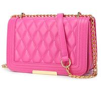 lola mae Sac à bandoulière matelassé tendance pour femme avec chaîne convertible, Small