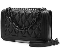 lola mae Sac à bandoulière matelassé tendance pour femme avec chaîne convertible, Small