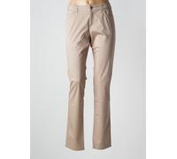 lola pantalons femme de couleur beige 44