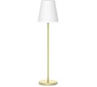 LOLA SLIM-Lampadaire d'extérieur LED solaire rechargeable avec télécommande H120cm Laiton