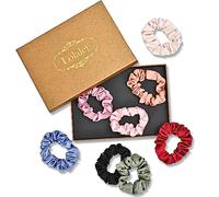 Lolalet 8 Chouchous en Satin Cheveux Élastique, Chouchou Ties Cordes, Satin Scrunchie Colorés, Accessoires Cheveux pour Femme ou Filles -Style C