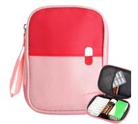 LOLANIUT Trousse de Secours Vide Compacte Étanche, Mini Trousse de Premiers Soins, trousse premier secours, Stockage de Médecine Portable, avec Poignée, Rangement Organisé pour Voyage et Maison