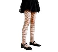 LOLANTA 2-Pack Collants Résille Filles, Collants Strass Étincelants pour Enfants Bas de Concours de Danse, Noir Grand, 8-13 ans, XL