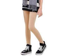 LOLANTA Collants d'hiver de filles épais en molleton doublé d'uniforme scolaire de collants doux et extensibles, Couleur de peau, M (6-8 ans)