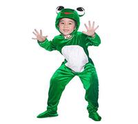 LOLANTA Enfant Panoplie de grenouille verte costume de grenouille avec capuche et gants pour Carnaval Anniversaire