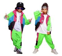 LOLANTA Ensemble de Vêtements ColorBlock pour Enfants, Costume de Danse de rue Hip Hop