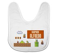 LolaPix Bavoir bébé. Bavoir Personnalisé au Prénom. Bébé, garçon, fille. Bavoir bébé fermeture velcro. Cadeaux personnalisés. Différentes couleurs. Divers modèles. MARIO