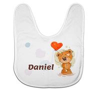 LolaPix Bavoir Bebe Garçon Personnalisé au Prénom ou Texte. Cadeaux Nouveau-Né. Divers Modèles. Ours