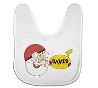 LolaPix Bavoir Bébé Personnalisé au Prénom - Garçon, Fille - Fermeture Velcro - Cadeaux Personnalisés - Différentes Couleurs et Modèles - PIKA