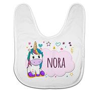LolaPix Bavoir Licorne Bebe Personnalisé au Prénom ou Texte. Cadeaux Nouveau-Né. Divers Modèles. Licorne Rose