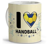 LolaPix Cadeaux pour le handball. Handball. Cadeaux pour sportifs. Mugs originaux à offrir. Tasse en céramique de 330 ml. Handball