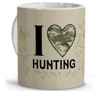 LolaPix Cadeaux pour les chasseurs. Accessoires de chasse. Cadeaux originaux pour les chasseurs. Tasses originales à offrir. Tasse en céramique de 330 ml. Chasse