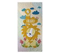 LolaPix Cape de Bain Bebe Garcon. Serviette Personnalisée Prénom. Serviette de Plage Enfant. Plage/Piscine. Coton et Microfibre. Divers Modèles. Lion des Enfants