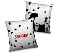 LolaPix Coussin DalmataCoussin personnalisé. Coussins Disney. Personnalisé avec Le nom. Les Deux Visages. Différentes Tailles et différents modèles. Cruella