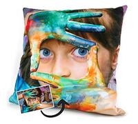 LolaPix Coussins en Velours. Coussin personnalisé avec Photo. Imprimé sur Les Deux côtés jusqu'à la Couture. Remplissage Inclus. Différentes Tailles. 45x45cm