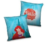 LolaPix Coussins pour Enfants. Coussin personnalisé. Coussins Disney. Personnalisé avec Le nom. Les Deux Visages. Différentes Tailles et différents modèles. La Petite Sirene