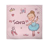 LolaPix Couverture Bebe Personnalisé au Prénom ou Texte. Cadeaux Nouveau-Né. Divers Modèles. Danseur Bleu