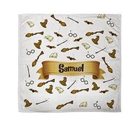 LolaPix Couverture Magicien. Cadeau de bébé Nouveau-né. Couverture personnalisée avec nom. Tissu Polaire Divers modèles. Magicien