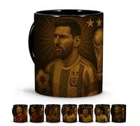 LolaPix Messi Mug. Football Legends Mugs. Breakfast Mugs. Football Stuff for Kids. Football Coach. Father's Day Original Gifts. Unique Legends Collection 330ml Leo