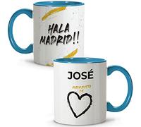 LolaPix Mug MADRID. Tasse Madrid. Mugs personnalisés avec nom. Tasse a Cafe Original. Tasse en céramique 330ml. idée cadeau fan de foot