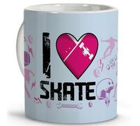 LolaPix Mug patineur. Cadeau patineur. Patineur adulte. Cadeaux pour sportifs. Tasses originales à offrir. Tasse en céramique de 330 ml. Skateboarding