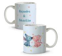 LolaPix Mug personnalisé pour la Saint-Valentin. Koalas amoureux. Cadeau de Saint-Valentin. Cadeaux originaux pour les couples.