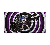 LolaPix Serviette de Bain Anime. Cadeaux personnalisés. Serviette de Plage/Piscine Serviettes de Bain personnalisées avec nom. Différentes Tailles. Jinx Lol